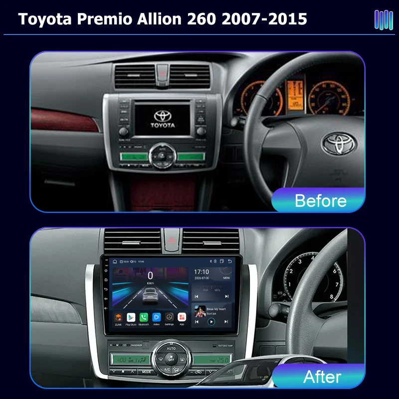 AI VOICE  roadivox Android car radio for Toyota Premio Allion 260 2007 2015 GPS Navigation video Multimedia Player tape