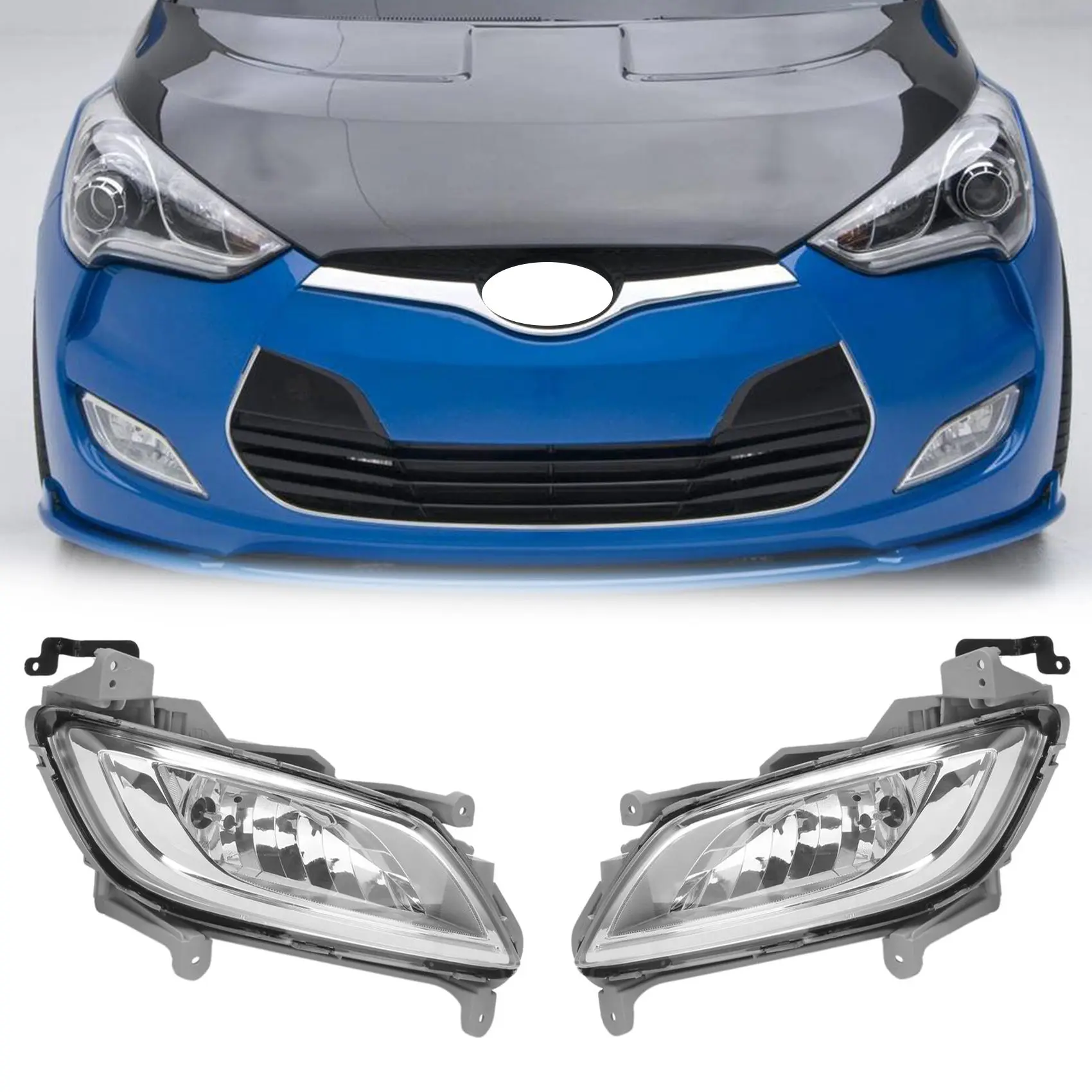 Car Front Fog Light Lamp Assembly RH for Hyundai Veloster 2011-2017 922022V010