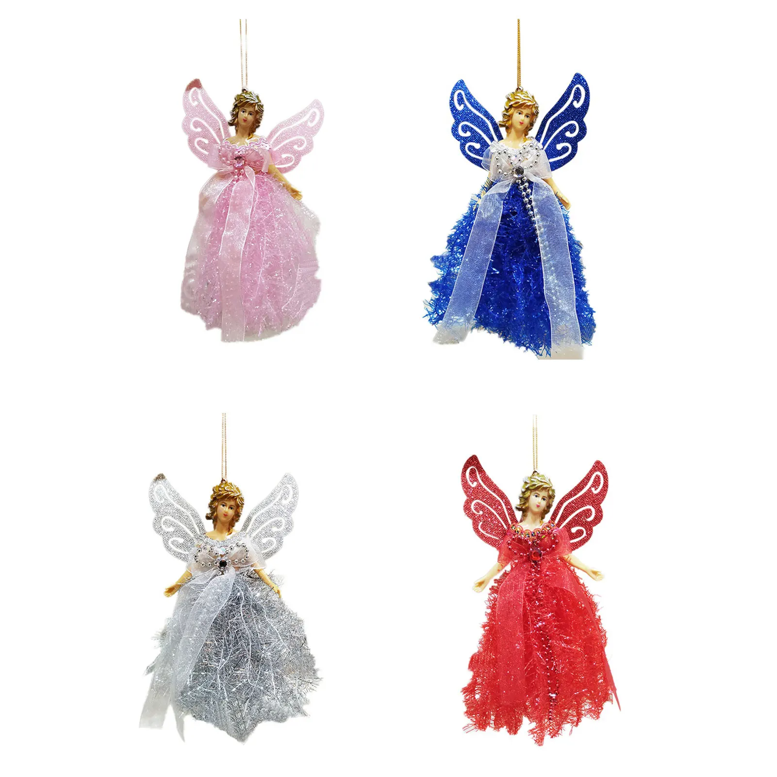 عيد الميلاد النسيج دمية قلادة قابلة لإعادة الاستخدام عيد الميلاد قلادة معلقة شجرة عيد الميلاد معلقة ديكور PR بيع #4