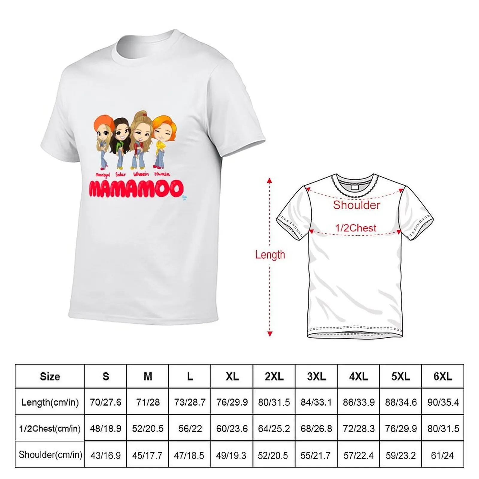 MAMAMOO - You're The Best T-Shirt Large Size Short Sleeve T-Shirt
