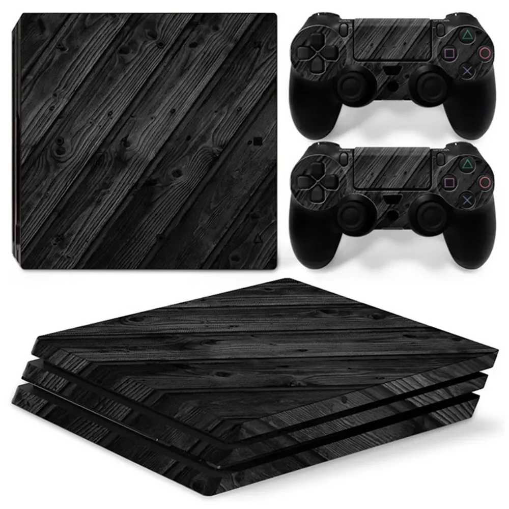 Capa de decalque adesivo de pele de vinil para corpo inteiro para console PS4 Pro e 2 peças de skins de controlador
