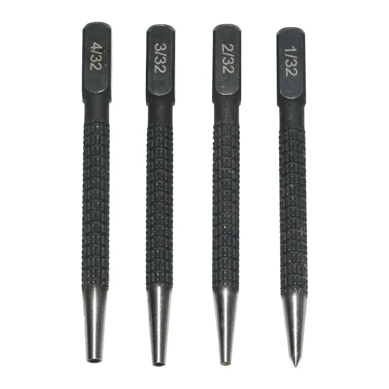 1/4PCS Non-Slip Center Punch Metal Wood Marking Drilling Tool High Hardness Carbon Steel Automatic Punch For Wood Drilling Tools