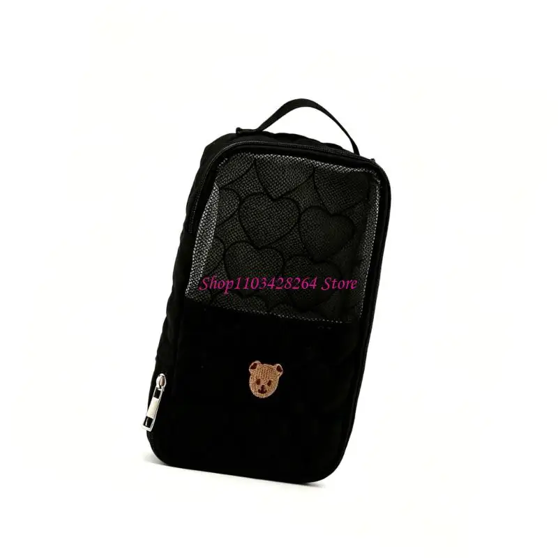  Waterproof Diaper Holder Bag With Handle Quick Access To Wipes And Changing Supplies Lightweight Polyester Fabric