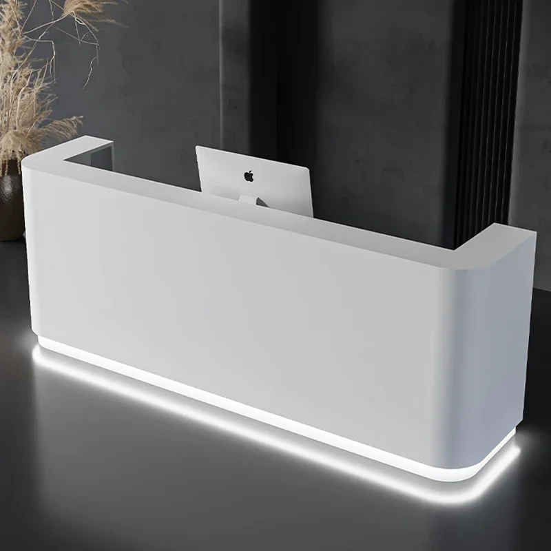 Beauty Institute Luxury Reception Desks Workbench Seating Checkout Reception Counter Business Banconi Reception Furniture