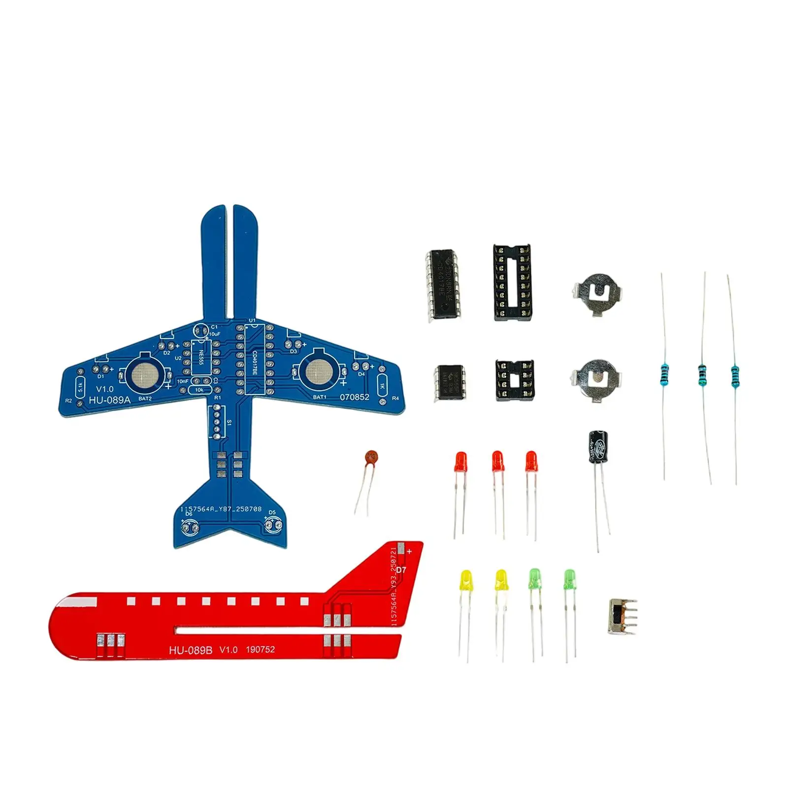 DIY Soldering Practice Kit Teaching Aid Creative Gift Airplane Light Circuit