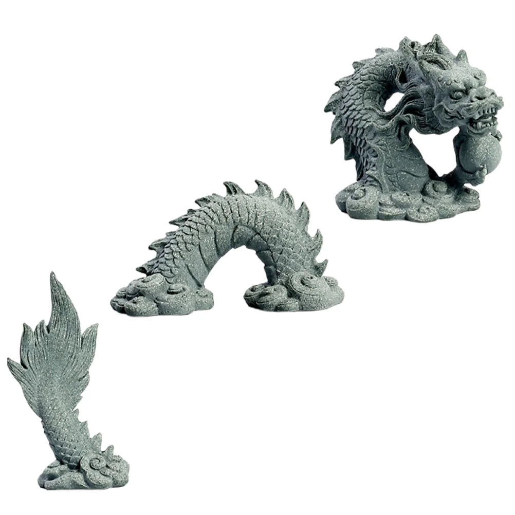 Dragon Statues Home Decor Outdoor Micro Landscape Decorations Prop Small Ornaments Household Desk