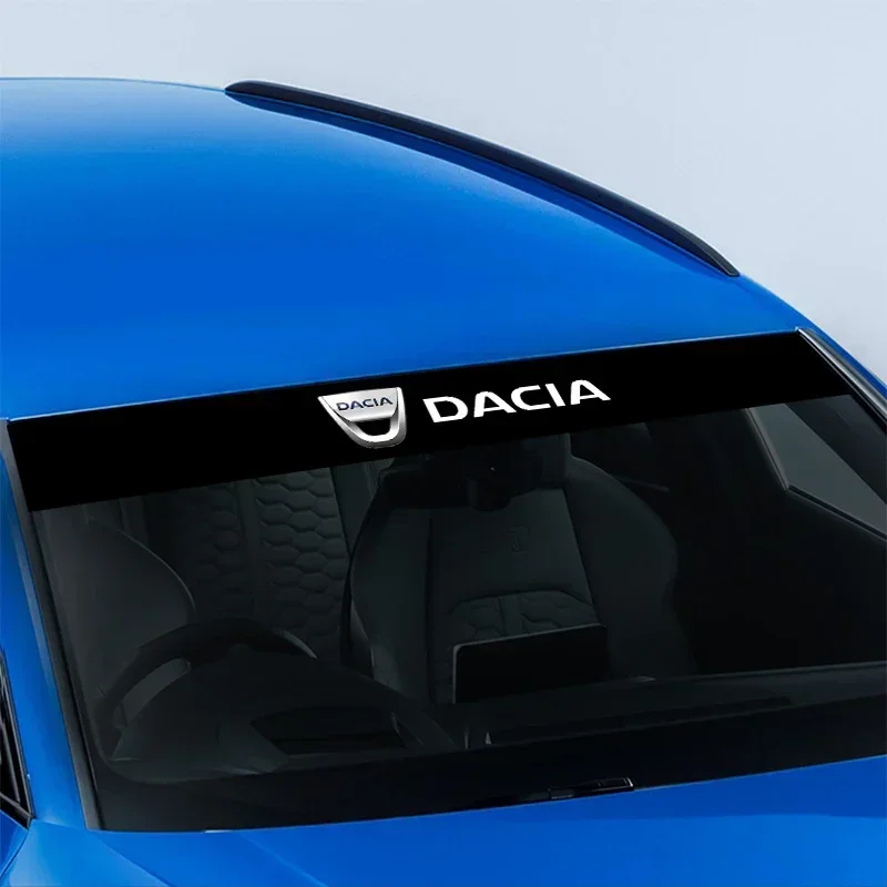 New Car front window shade decorative sticker For Dacia Duster Logan MCV Sandero Stepway Dokker Lodgy Car Accessories