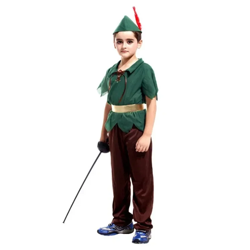 

Kids' Robin Hood Cosplay Costume Stage Performance Outfit Children's Historical Theme Dress-Up Clothes