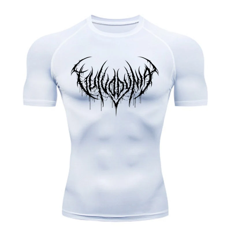 

Men's T-shirt Men Running Sport T Shirt Men Compression Fitness Tops Tee Quick DryTight Training Gym Sport Running Shirts Jersey