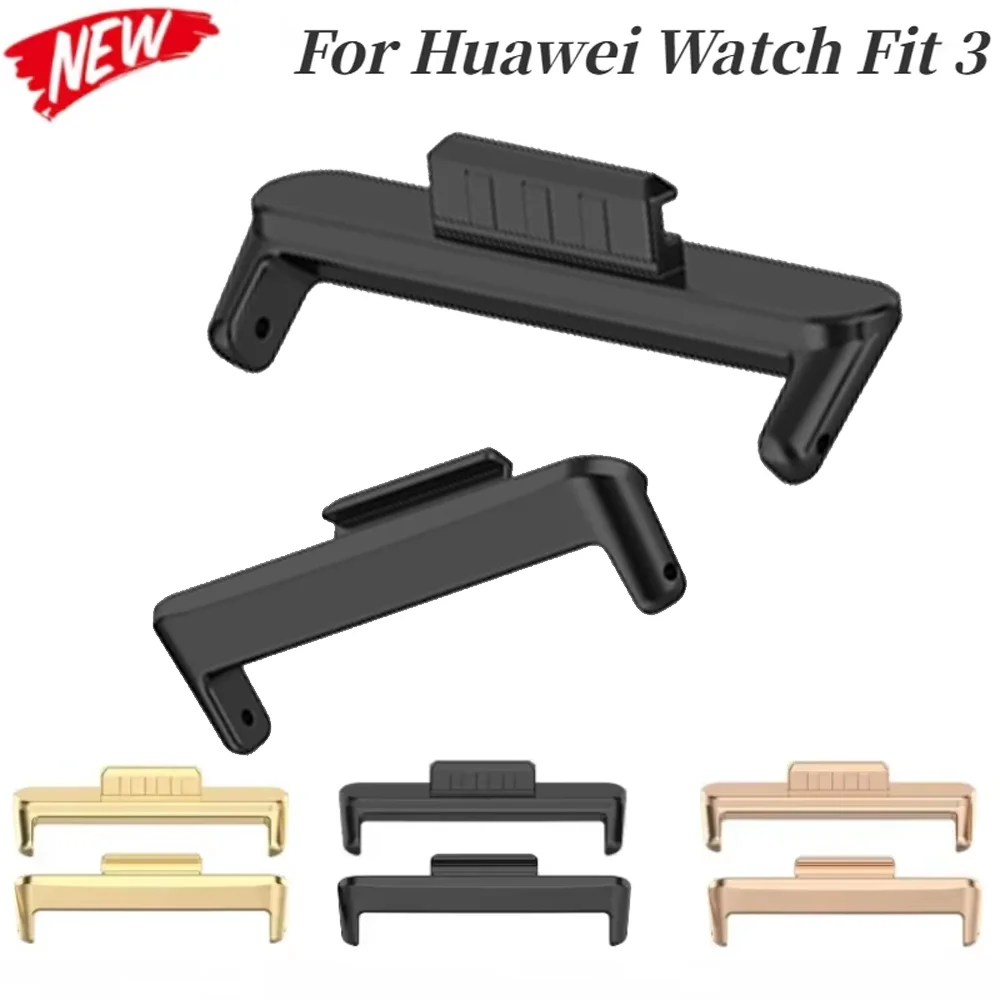 Konektor Logam Lebar 20Mm untuk Jam Tangan Huawei Fit 3 Tali Antarmuka Koneksi Aksesori Baja Tahan Karat untuk Jam Tangan Huawei Fit 3