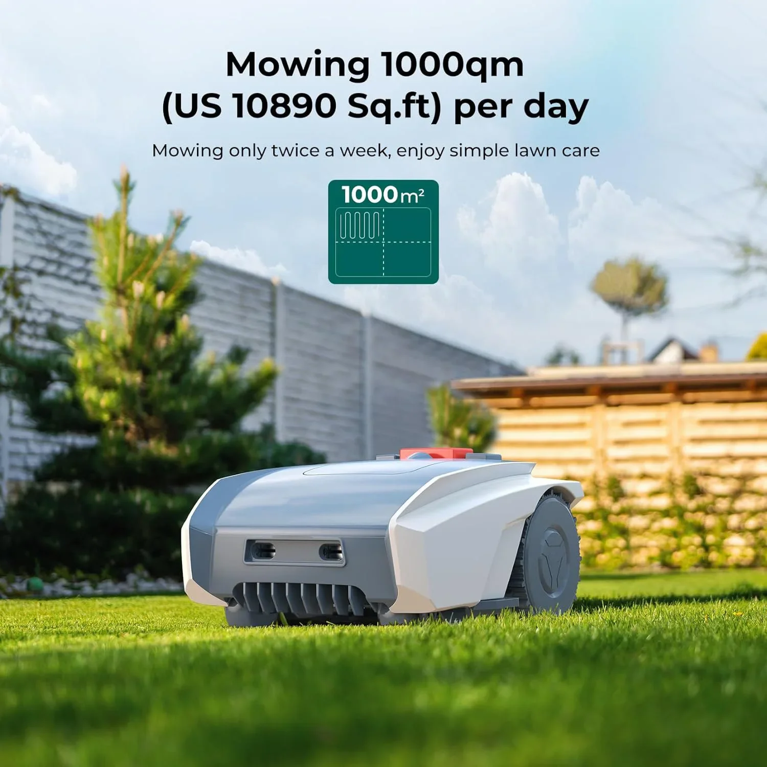 OEM Factory Robotic Lawnmower Self-Propelled with GPS Navigation Grass Cutter 18V Battery App Control Portable  Weeding  Mower