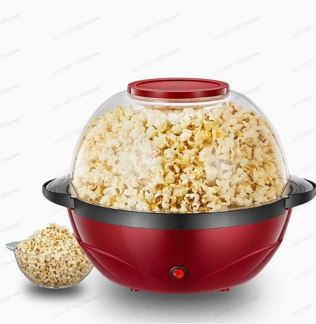 Corn Multifunctional Automatic Popcorn Making Machine 220V 5L Electric Popcorn Machine Hot Air Popcorn Popper Maker Kitchen DIY