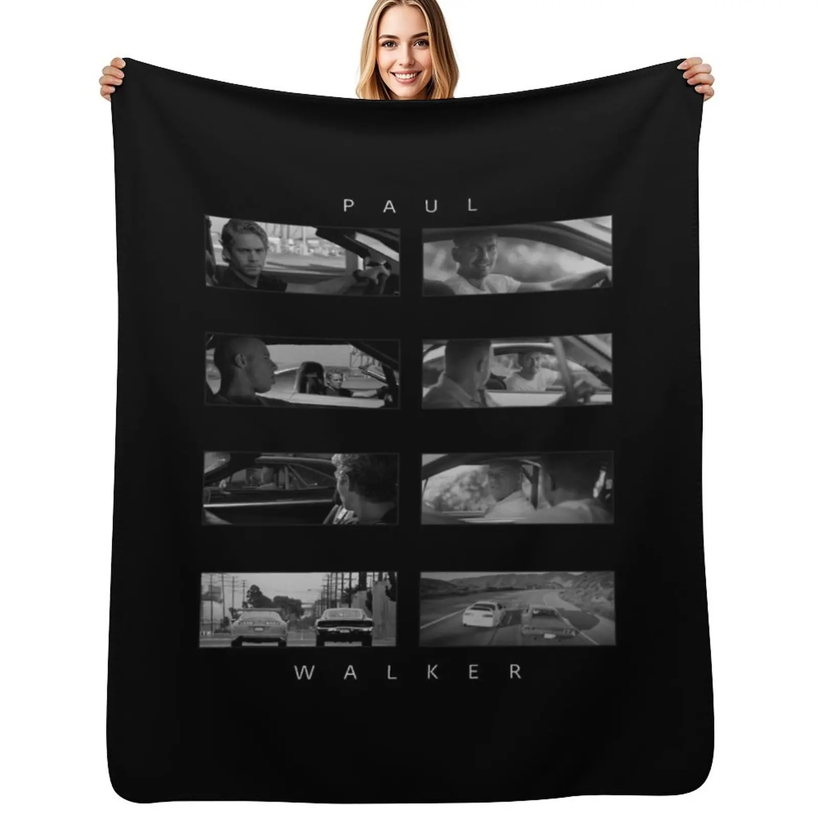 Paul Walker - FAST FURIOUS Throw Blanket Soft Beds Luxury Thicken Flannel Summer Hair halloween Blankets