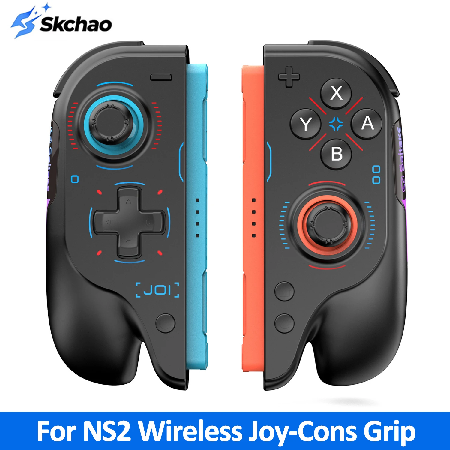 Switch 2用 ワイヤレスコントローラー ジャイロ RGB ブラック 特別割引