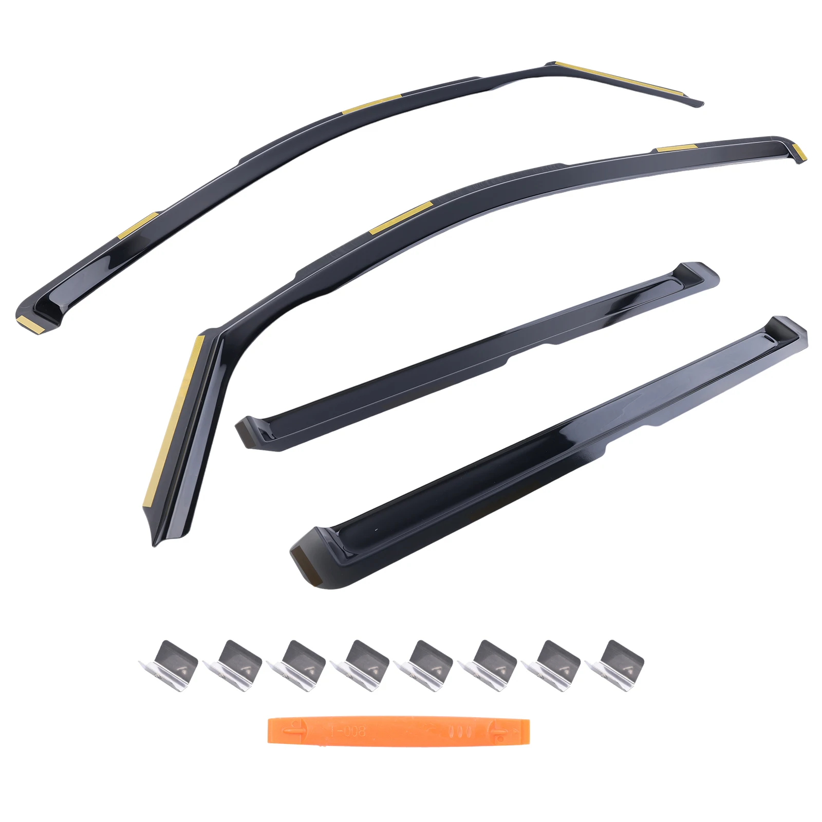 

4Pcs Rain Shield Shade Sun Protection Wind Deflectors Window Vent Visors Rain Guard for Chevrolet Tahoe 2015-2020