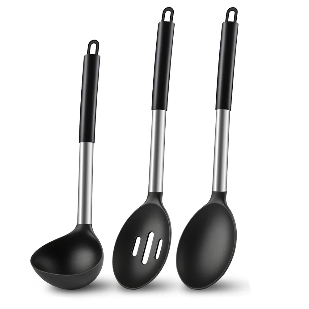 conjunto-de-3-colheres-de-silicone-para-cozinhar-inclui-colher-solida-e-colher-com-furos-concha-para-sopa-colheres-antiaderentes-para-servir-mexer-e-escorrer