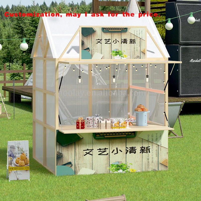 

custom.Flea Market Stalls Shelf Food Snack Stall Stand Events Market Stall Tents Displays Shelf Sales Booth