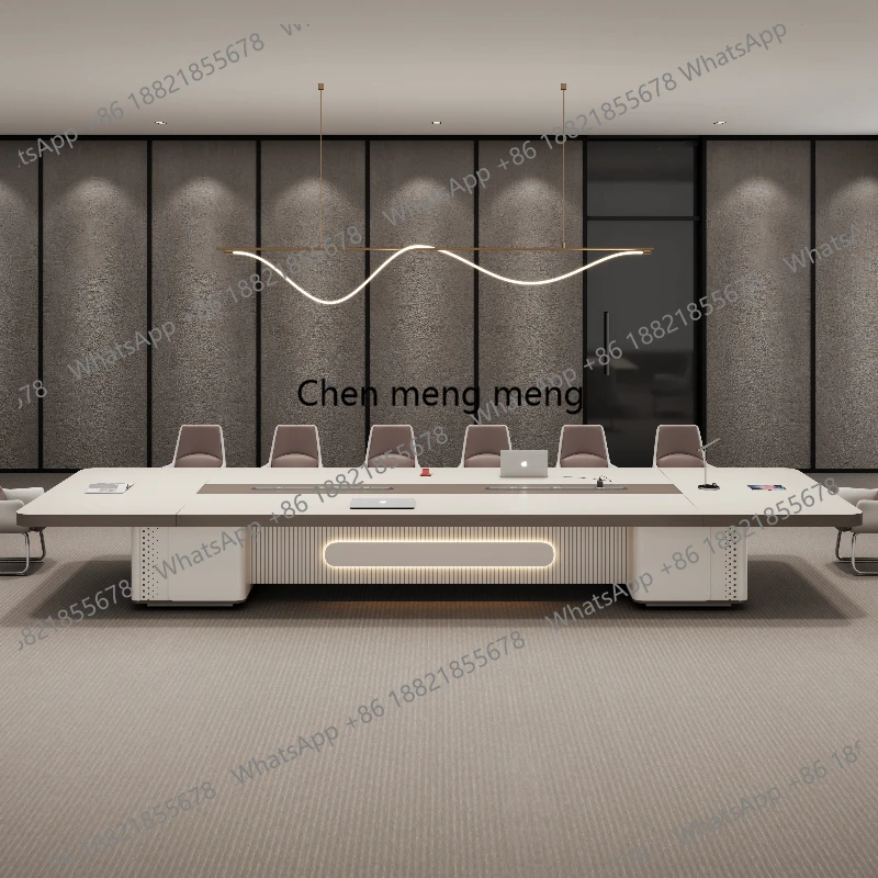 

negotiation training table meeting tables conference table Office Furniture gaming desk Equipped with LED lights