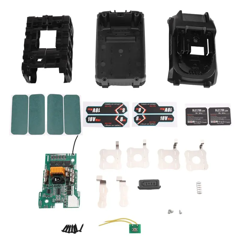FYBL-For 10X21700 Battery Case Li- Battery Charging 3TOLL Fully Decoded Protection Board For Power Tools