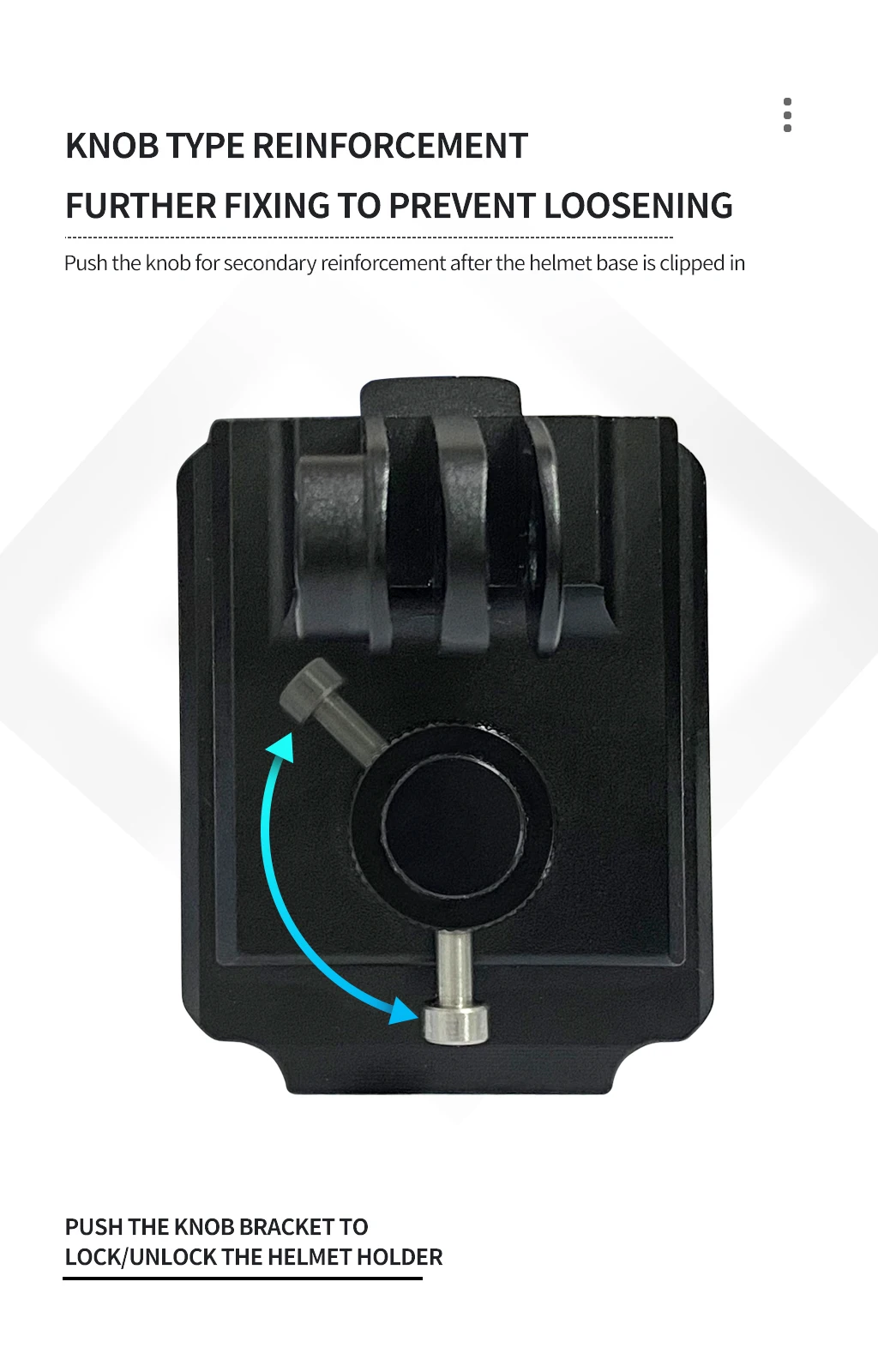 NVG Helmhalterung Basis für GoPro 13 11 10 8 für DJI Action 4 3 Kamera Motorrad Reiten Klettern Racing Sport Basis Halter Adapter – Detail 4