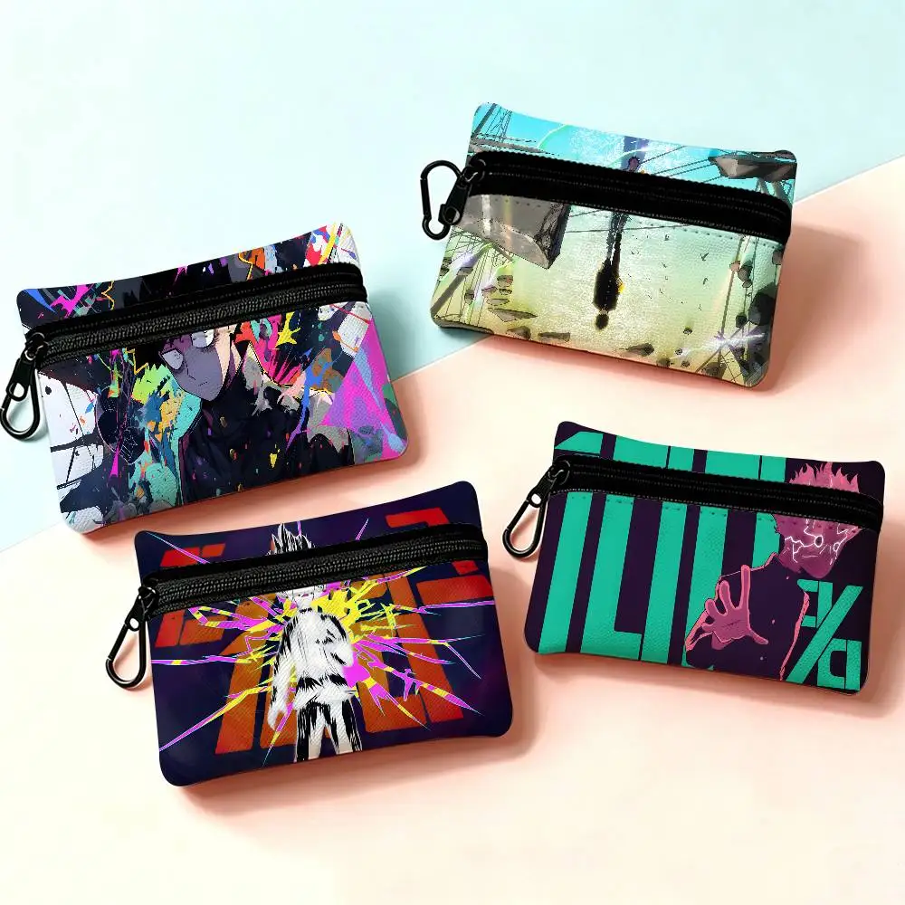 M-Mob Psycho 100 Oxford Fabric Mini Coin Wallet Smooth Zipper Hanging Design Multi-use Small Storage Bag For Travel