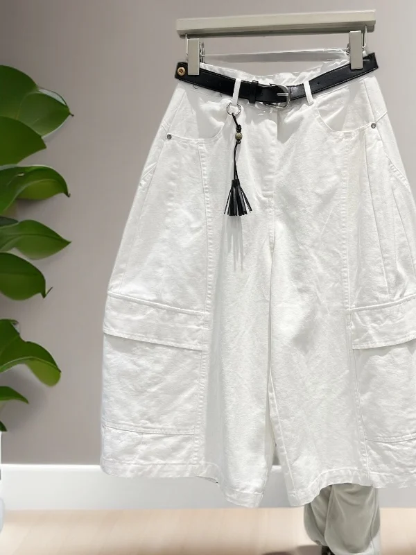 

Summer 2026 Women's Casual Vintage Wide Leg Pants Loose Fit High Waist Jeans Multi Pocket Breathable Comfortable Workwear
