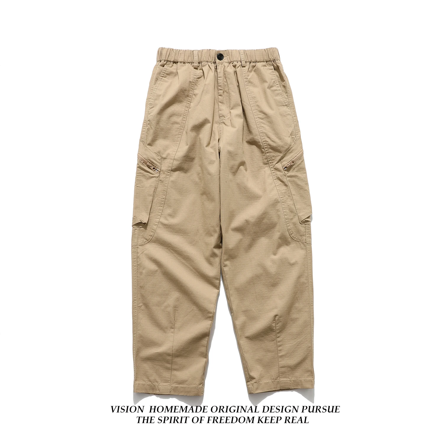 

Мужские повседневные брюки American Sle: прямые, свободного кроя, рабочие, широкие штанины, удлиненные, с эффектным дизайном