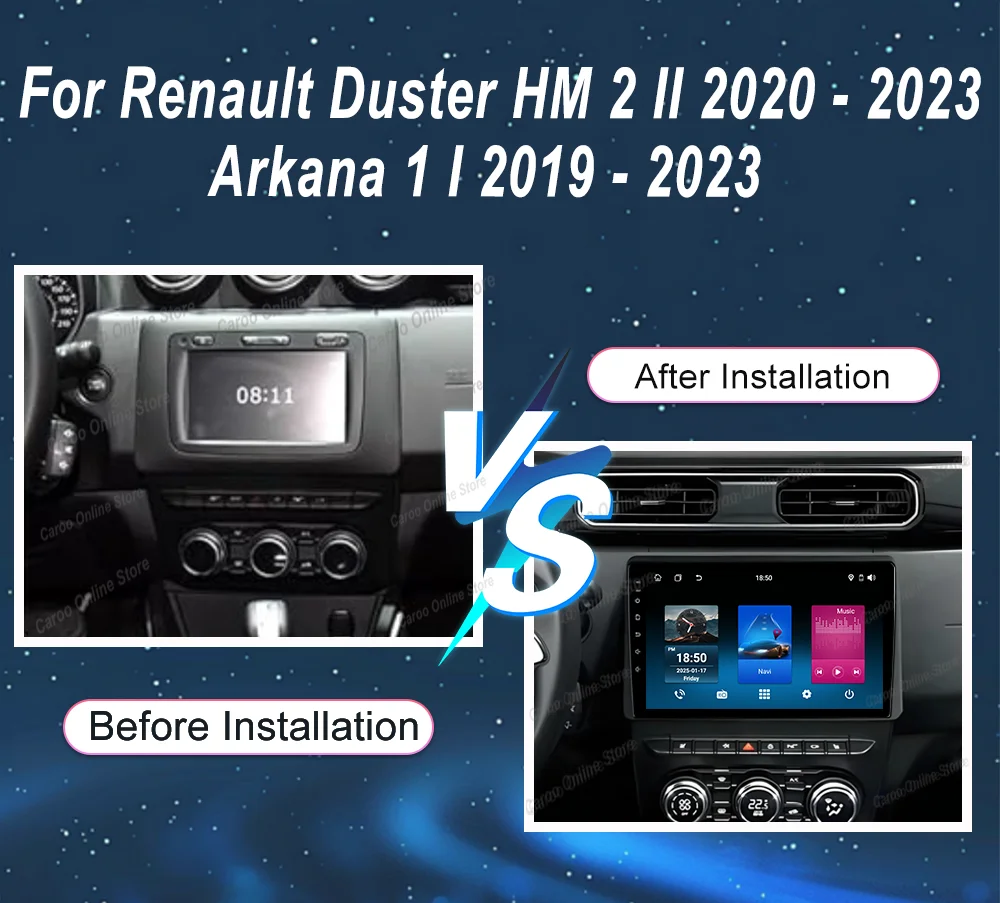 Android 16 Car Dvd For Renault Duster HM 2 II 2020 -2023 Arkana 1 I 2019 -2023 Auto Radio Stereo Multimidia Player Bluetooth 4G