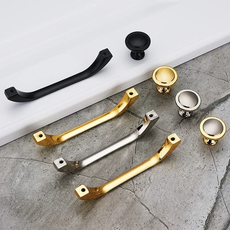 Modern and minimalist stainless steel brushed cabinet door handles, European style cabinet drawers, wardrobe door handles,