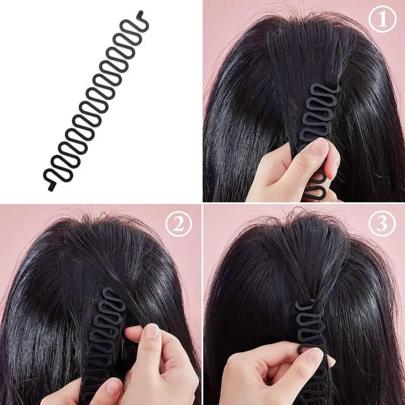 Hair Tail Tools 4PCS/Set Hair Braider Tool Portable Hair Styling Accessories For Women Girls Friends Classmates For Different