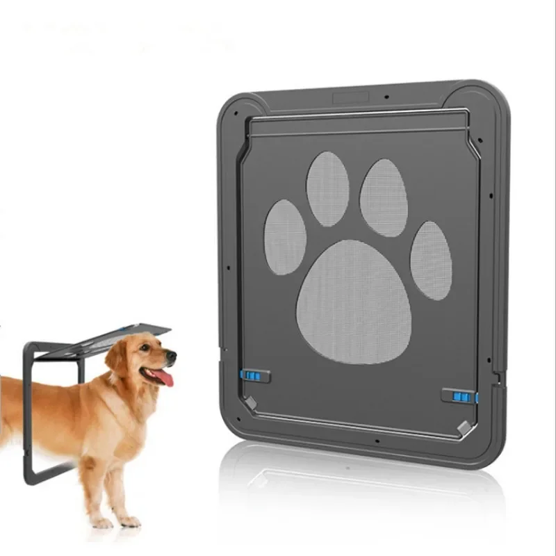 

Easy Install Pet Cat Door New Safe Lockable Magnetic Screen Outdoor Dogs Cats Window House Enter Freely Fashion Pretty Garden