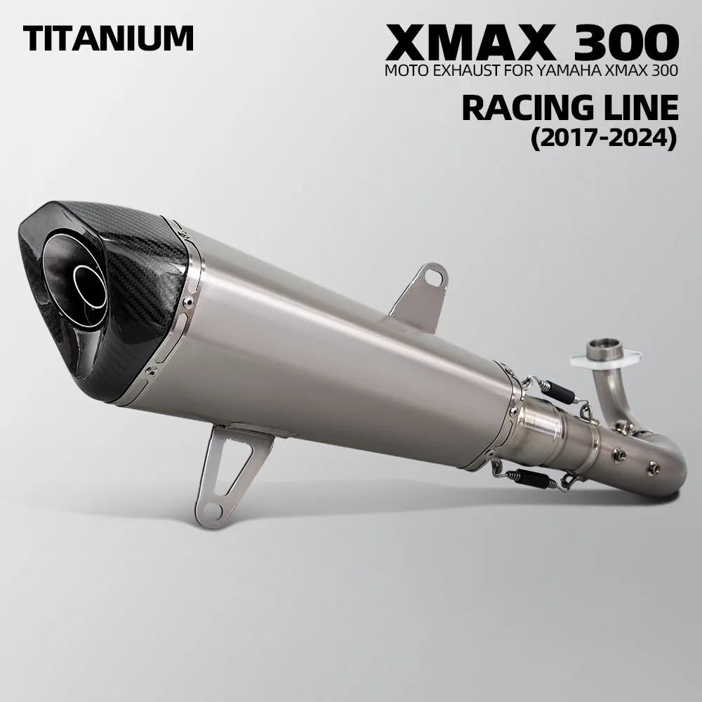 Motorcycle Exhaust System Muffler Pipe Complete Set For Yamaha XMAX250 XMAX300 XMAX 250 300 Tech MAX 2017-2024 Scooter