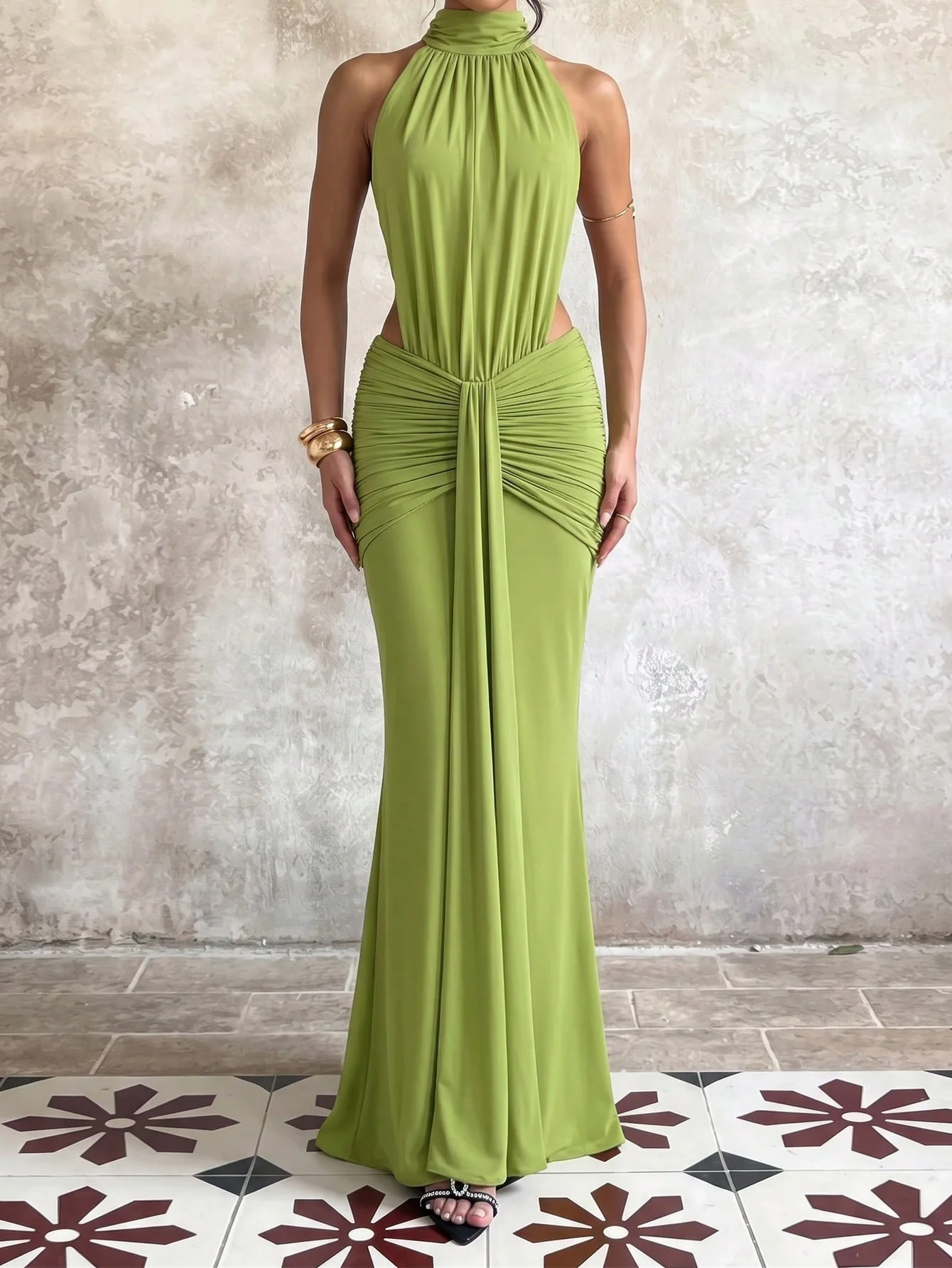 Fashion Off shoulder Elegant B - огляд і ціна Women'S Green Formal Wear