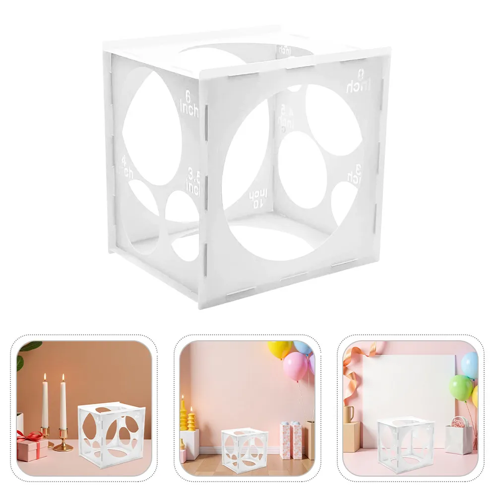 3Pcs Balloon Measurement Tool Transparent Balloon Sizer Cube for Party Decorations Arches Columns DIY Event Planner Tool