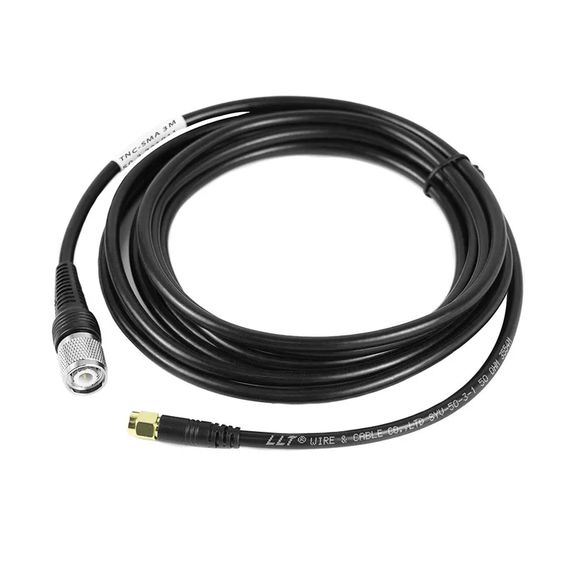 Pure Copper Injection-molded 50-3-wire GNSS Antenna Feeder TNC Public Rotation TNC/SMA Male Connector Adapter Wire