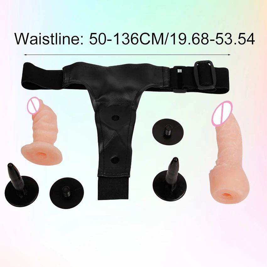 Double Penis Dual Ended Strapon Ultra Elastic Harness Belt Strap On Dildo Adult Sex Toys for Woman Couples Anal Dildos Vibrator