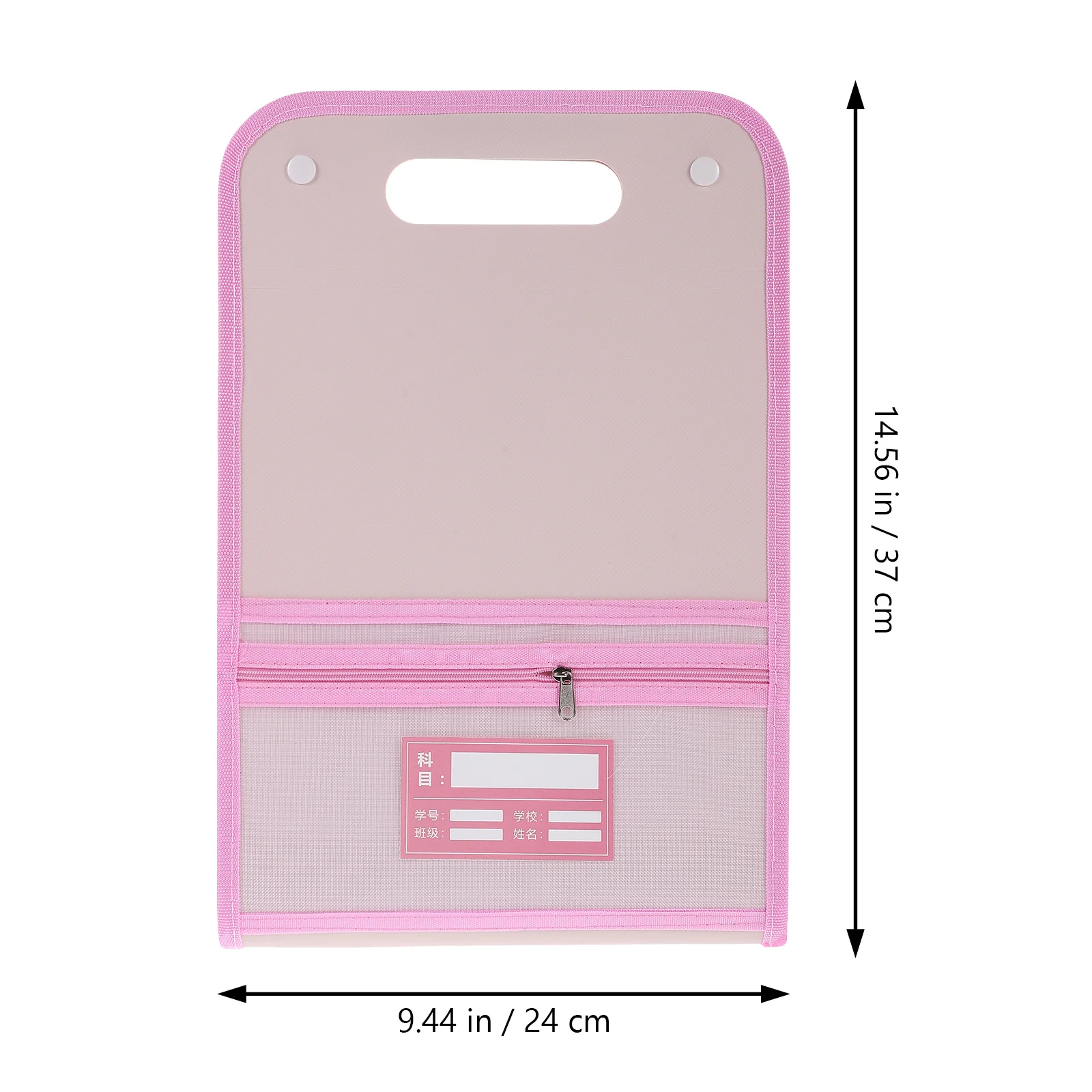 Map Plastik Lipat Akordeon Organizer PP Aluminium Portabel Multi Kantong untuk Dokumen, Struk, Kartu Nama