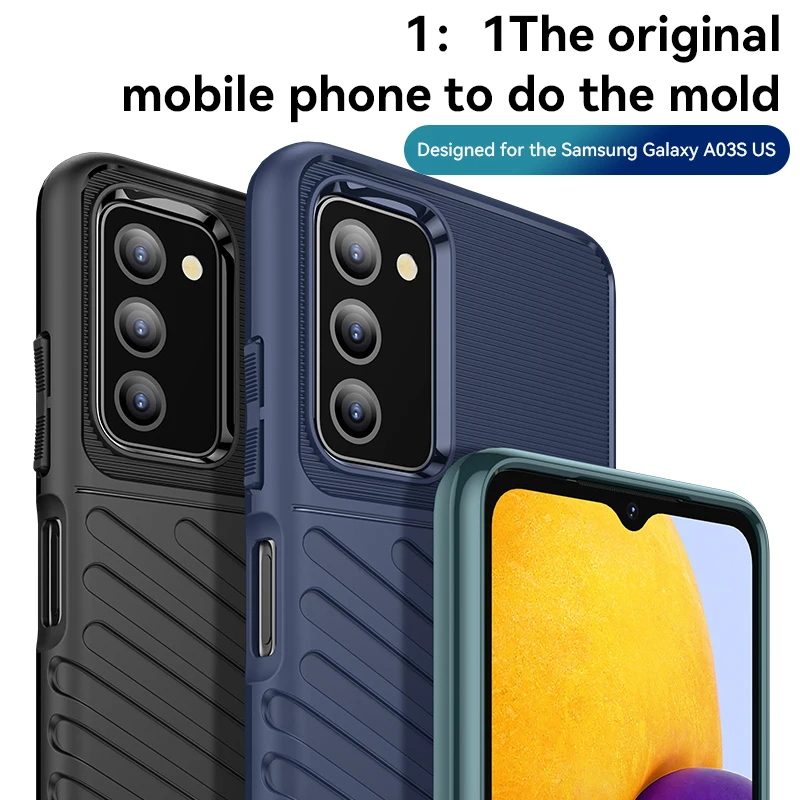 Luxury Case Cover Shockproof Silicone Phone Case For Samsung Galaxy A03S US