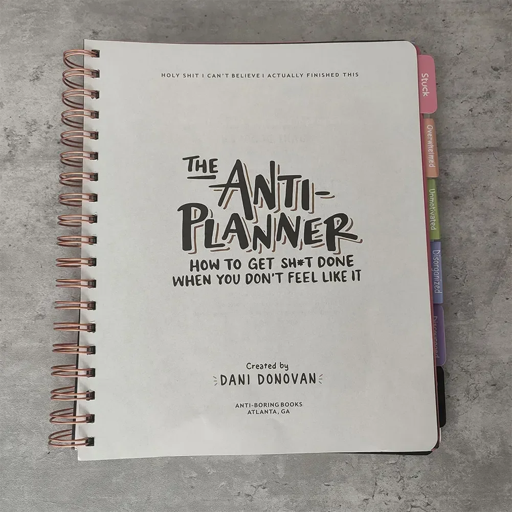 Modern Minimalist Anti-Planner Tag Book The Anti Planner Anti Planner Tagbook How To Get  Done When You Don’T Feel Like It