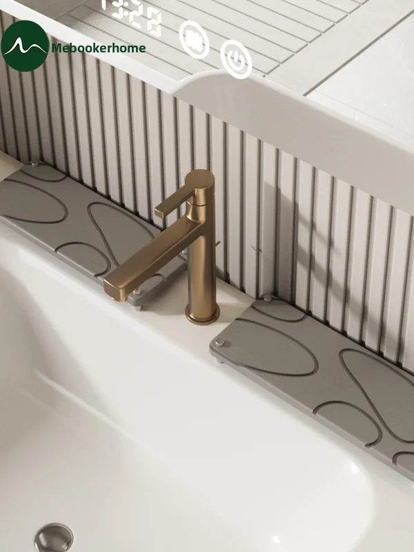 

Qui Dry Silicon Dendroid Absorbent Mat Batoom Wastand Drainage Non Slip Faucet Strainer Home Decorative Floor Mat