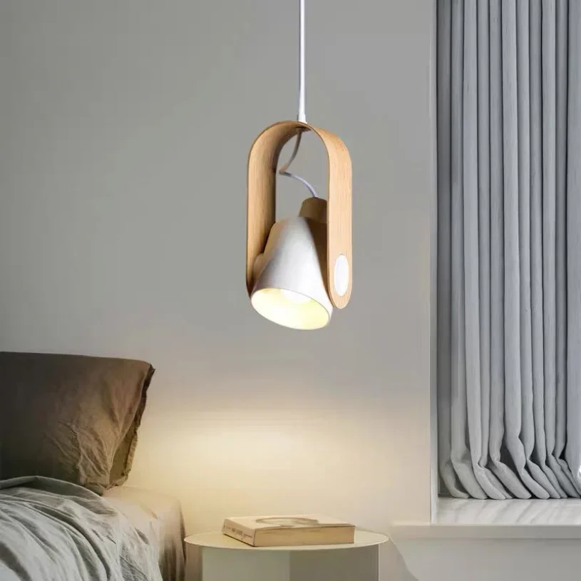 Nordic Small Pendant Lighting Adjustable Angle Hanging Lamp for Bedroom Bedside Hotel Restaurant Decoration Ceiling Chandeliers