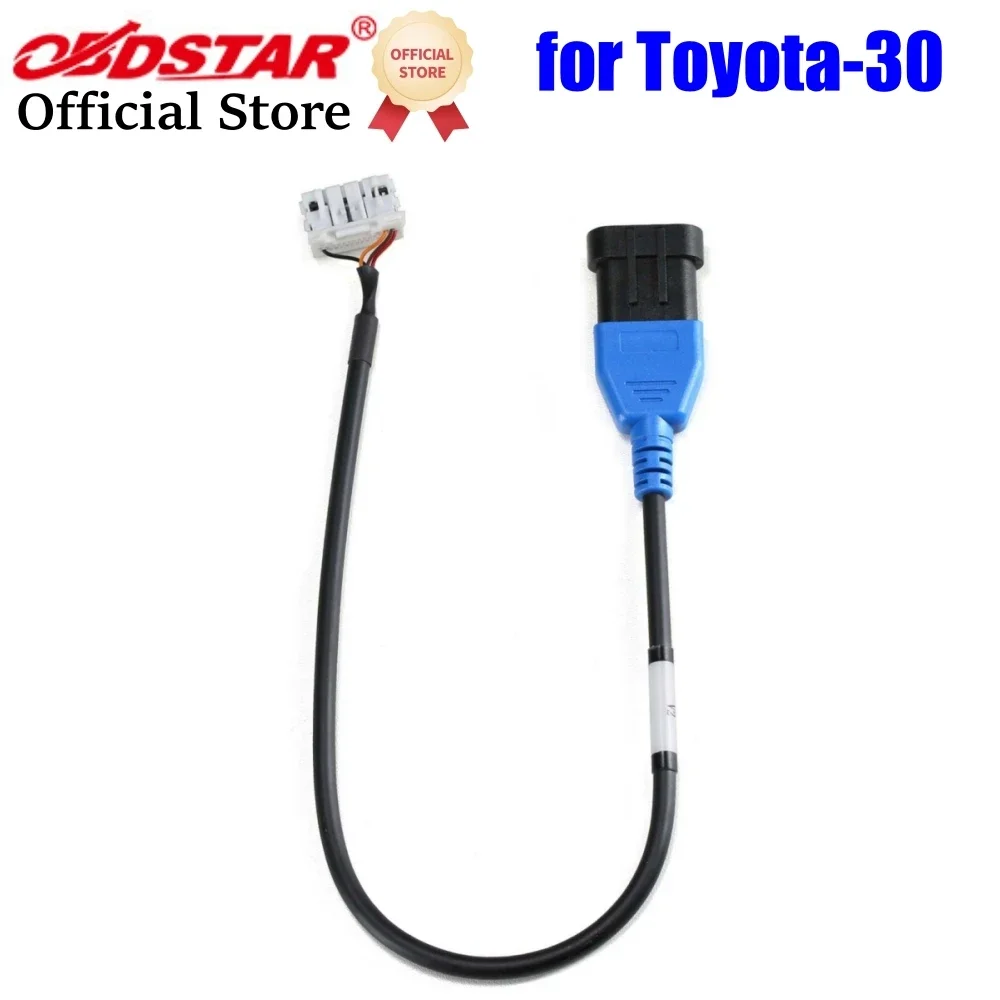 OBDSTAR Cable for Toyota-30 Cable Proximity Key Programming All Key Lost No Need to Pierce the Harness