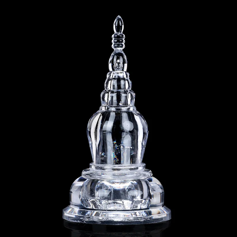 Stupa Bodhi Tower Crystal Buddha Pagoda Buddhist Articles Ornaments Household