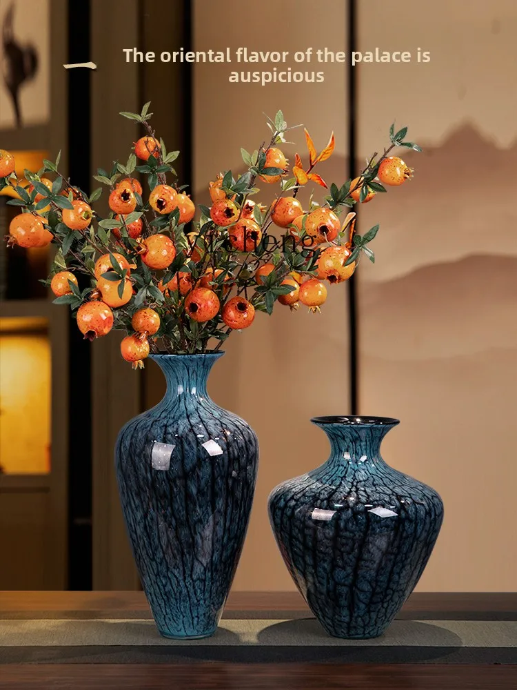 

LSL large vase ornament, living room ceramic enamel color, advanced home light luxury entrance decoration