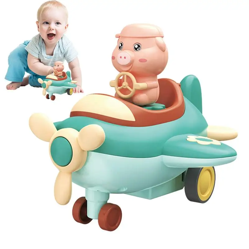 

Press Car Toy Early Educational Inertia Toy Cute Press To Slide Race Car Parent-child Interaction Fine Motor Skill Gliding Plane