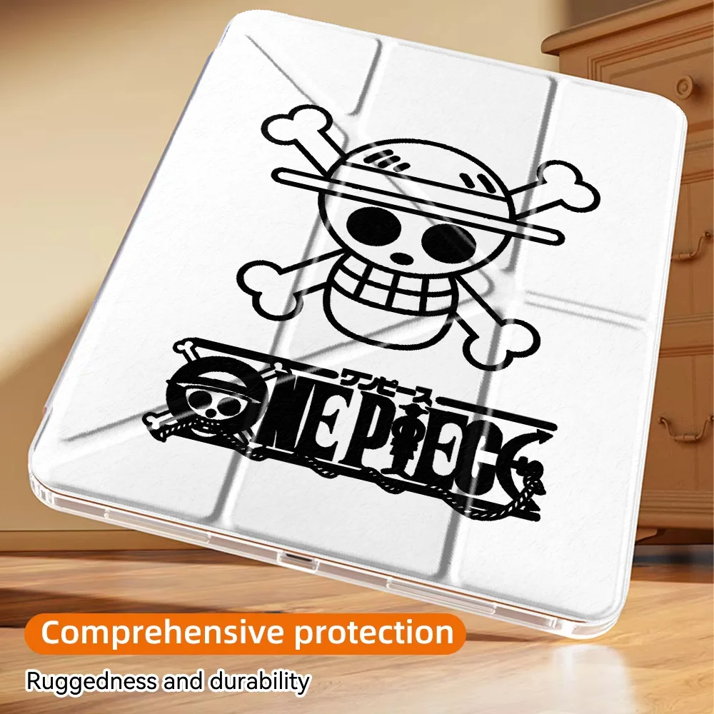 With Pen Slot Cover Tablet Case For Samsung Galaxy Tab A9 Plus A8 S8 S7 FE S10 Lite S9 Plus A11 Ones P-Piece Luffy Logo