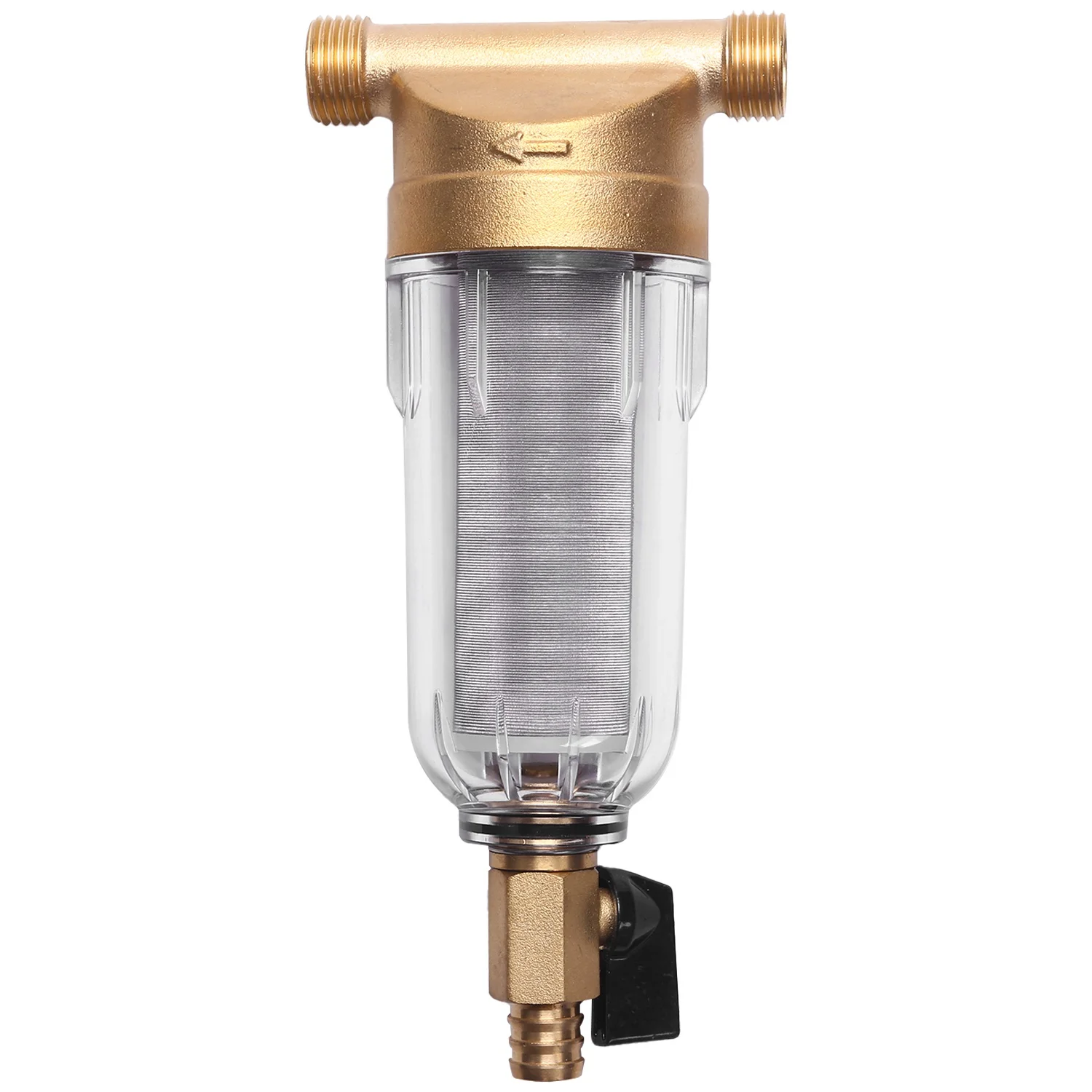 

4 Split-Mouth Water Filters Front Purifier Copper Lead Pre-Filter Backwash Remove Rust Contaminant Sediment Pipe