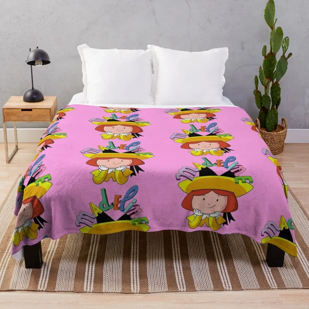 

cartoon madeline smile -cartoon kids gift Throw Blanket Soft Sherpa Fleece Warm Blanket for Winter