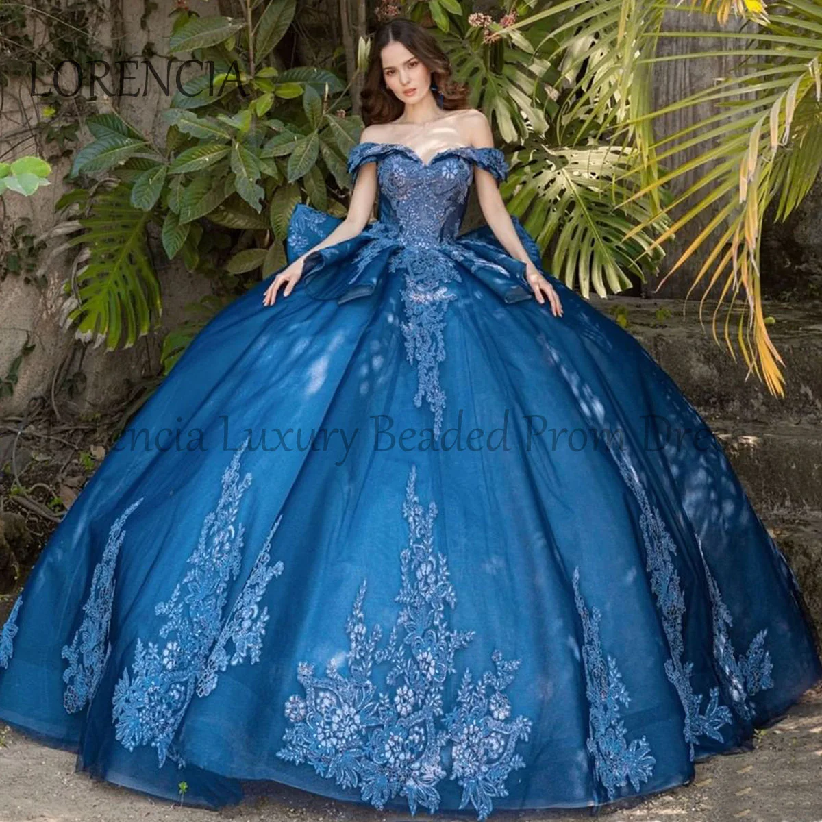 Vestidos De quinceañera con escote corazón, sin hombros vestido De baile, flores 3D, apliques De cristales, dulce 16, Vestidos formales De XV Anos