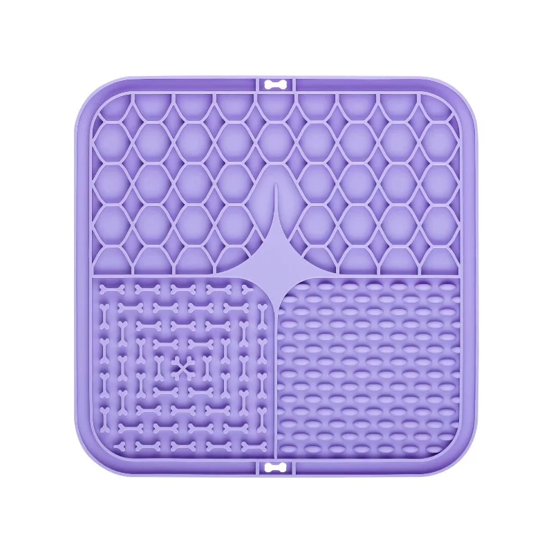 Pet Lick Silikon Matte Slow Feeder Hundefutter Platte Baden Ablenkung Sucker Training Feeder Liefert für Hunde – Detail 10
